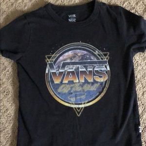 I am selling a Vans world themed shirt!